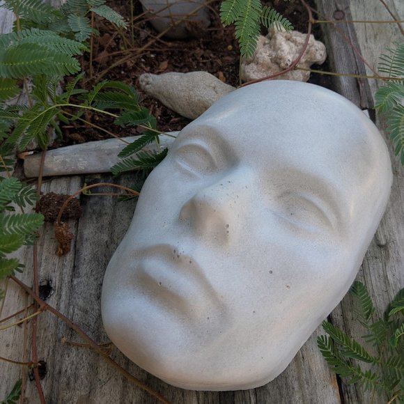 Cement Human Face Garden or Wall art